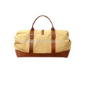 GuangZhou Manufacturer custom canvas travel duffle bag leather duffle bag